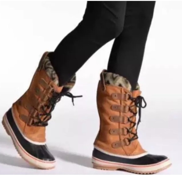 Sorel Joan of Arctic Chevron Knit Lace-Up Waterproof Winter Boots Women’s 6 - Picture 16 of 16